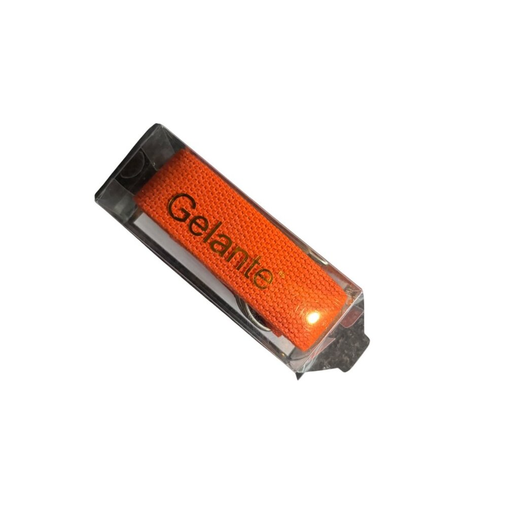 Gelante Orange Canvas Web D-Ring Belt S/M